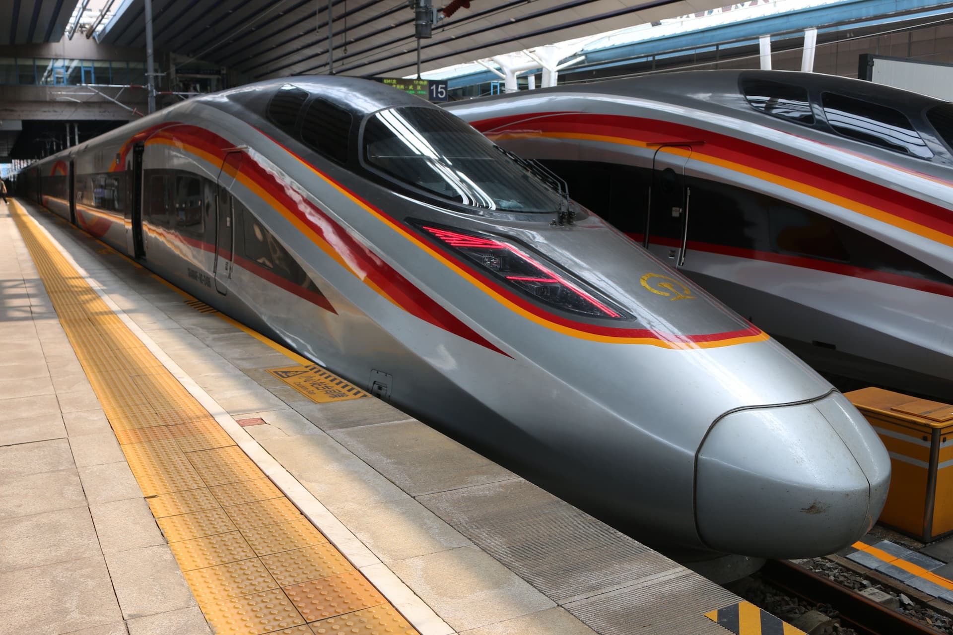 Interior of a Chinese high-speed CRH train
